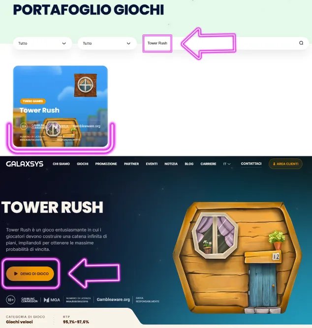 Scopri il Thrilling Gioco di Slot Tower Rush su Sisal e Galaxsys 1 Scopri il Thrilling Gioco di Slot Tower Rush su Sisal e Galaxsys - panoramica